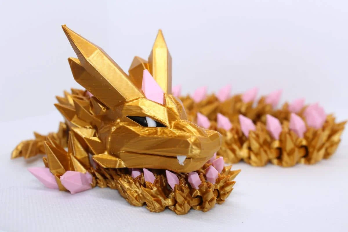 Gold with Pink Crystal Spikes