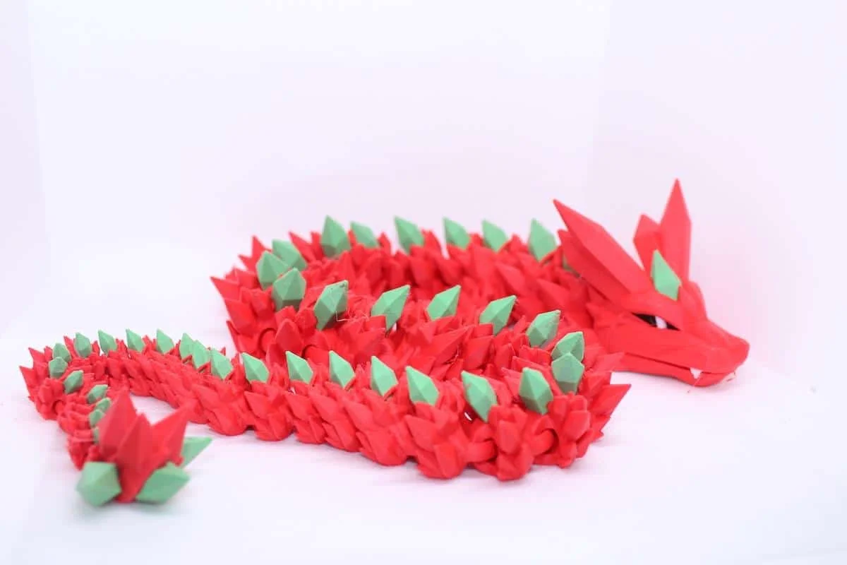 Red with Grass Green Crystals