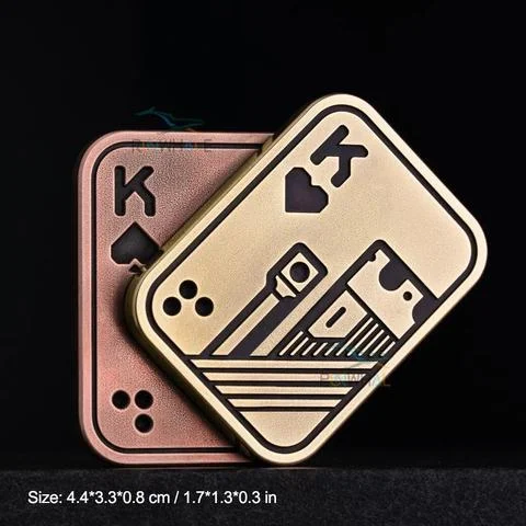 EDC Push Slider Metal Fidget Anti Stress Toys Adults Finger Spinner Poker Relieve Anxiety Toy Portable Pop Magnetic Slider Games - Image 4