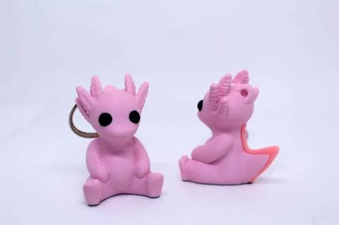 Axolotl Sculpture Keyring