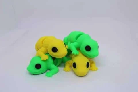 Flexi Baby Leopard Gecko Keyring - Image 2