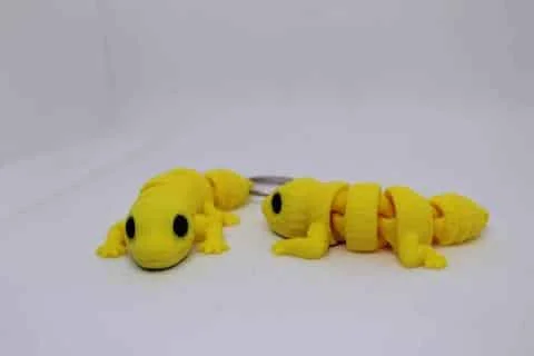 Flexi Baby Leopard Gecko Keyring - Image 3