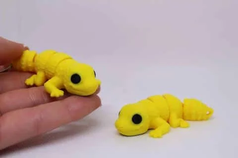 Flexi Baby Leopard Gecko Keyring - Image 4