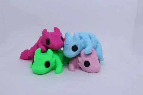 Flexi Baby Lucky Dragon Keyring - Image 2