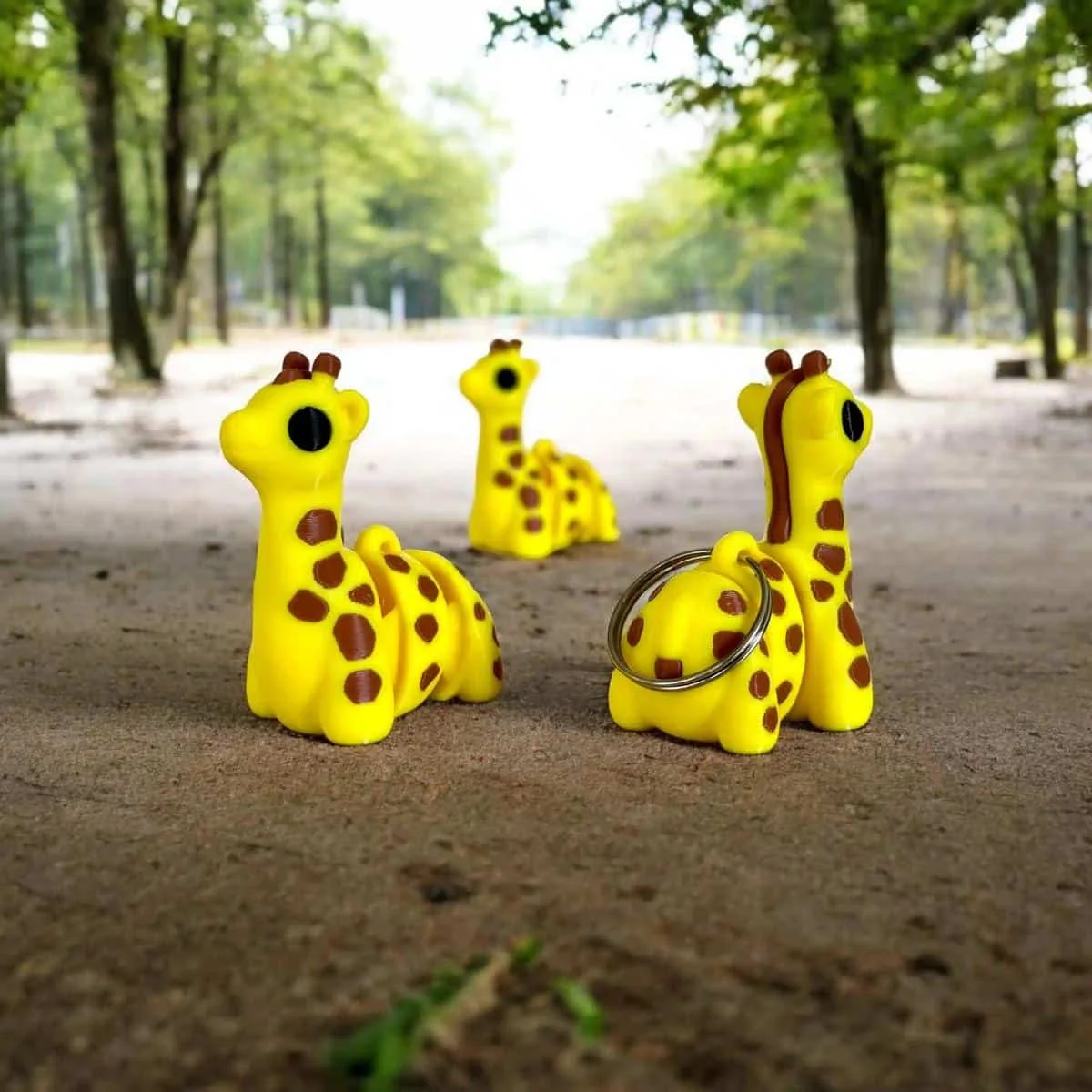 Flexi Baby Giraffe Keyring