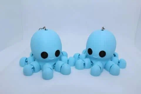 Cute Flexi Octopus Keyring - Image 4