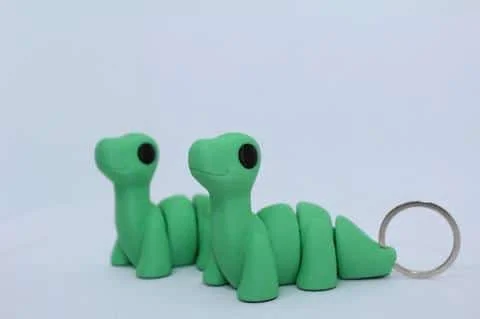 Flexi Baby Brontosaurus Keyring