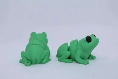 Flexi Tiny Butt Frog Keyring