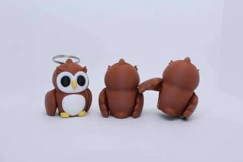 Flexi Baby Owl Keyring - Image 2