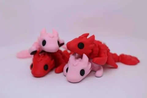 Flexi Baby Love Dragon Keyring