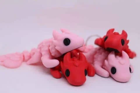 Flexi Baby Love Dragon Keyring - Image 2