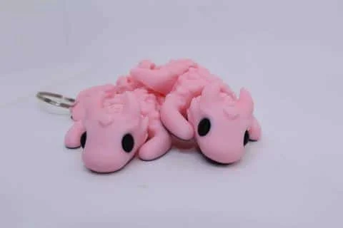 Flexi Baby Love Dragon Keyring - Image 4
