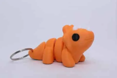 Flexi Baby Triceratops Keyring